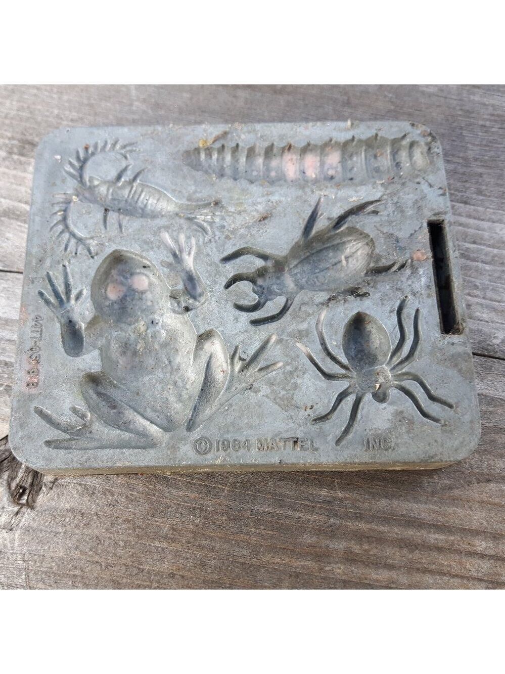 Mattel Creepy Crawlers 1964 1st Thingmaker Toy BUG MOLD PLATE FROG SPIDER